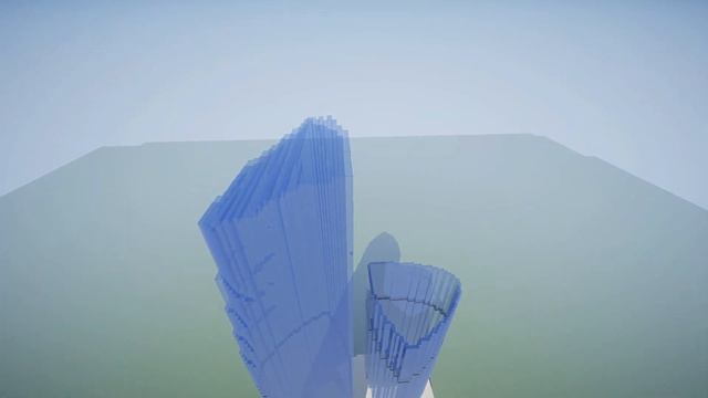 Строительство Башни Федерации Minecraft TimeLapse!