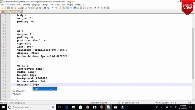 Bouncing ball animation css3 | html5 preloader By Amazing Techno Tutorials смотреть онлайн