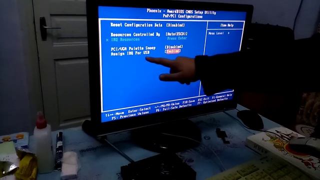 Как сделать, чтобы в AwardBios работала USB клавиатура. Настройка USB портов. смотреть онлайн