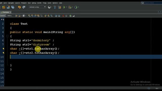 Anagram Program In Java using sort() and equals() Methods смотреть онлайн