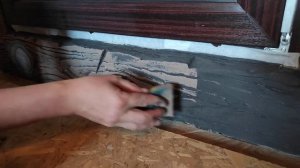 покраска арт бетона  имитация дерева