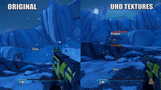 Borderlands 2 - Original vs UHD Textures Comparison (in 4K) смотреть онлайн