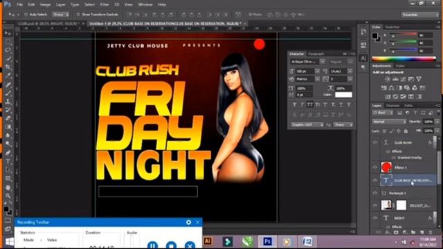 HOW TO CREATE A CLUB PARTY FLYERS ON PHOTOSHOP CS6 смотреть онлайн