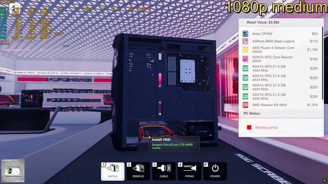 gtx 960 i3 3210 ram 8gb test game PC Building Simulator how in fps 2021 смотреть онлайн