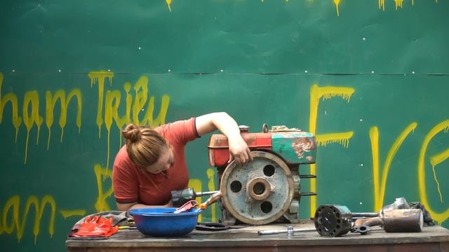 Diesel engine repair process D8 | Diesel engine spare parts replacement - Triệu Pham смотреть онлайн