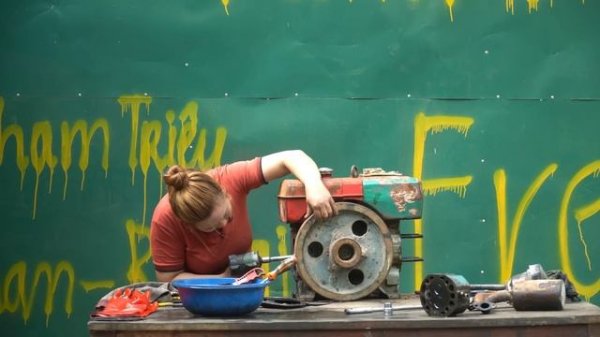 Diesel engine repair process D8 | Diesel engine spare parts replacement - Triệu Pham