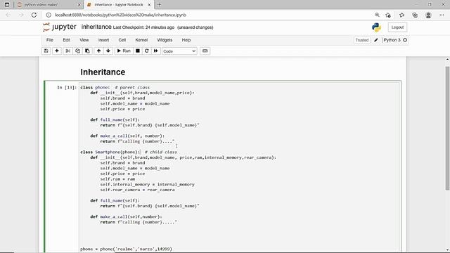 25. Inheritance in Python смотреть онлайн