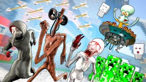 SCP В МИРЕ МАЙНКРАФТ! ОПАСНЫЕ SCP ПРОТИВ ЛОВУШЕК СКВИДВАРДА! МАЙНКРАФТ ДОРОГА СМЕРТИ В Garry`s Mod