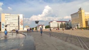 Саранск.Поездка на троллейбусе 5,Тролза-5275.03 Оптима«2213»+Фонтан«Звезда Мордовий»(24.06.2021)
