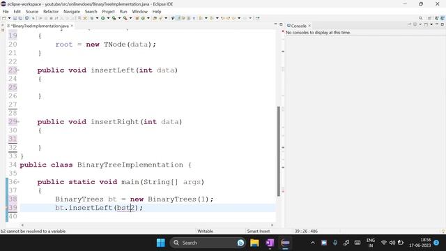 #18 Binary Tree implementation in Java | Tamil | Binary Tree Coding In Tamil | Java смотреть онлайн