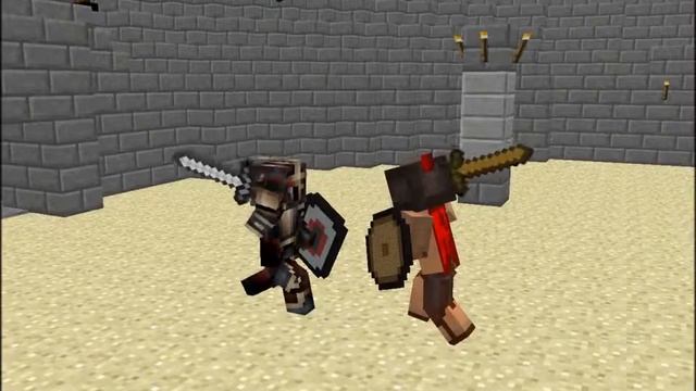 Minecraft Анимация:Бои гладиаторов смотреть онлайн