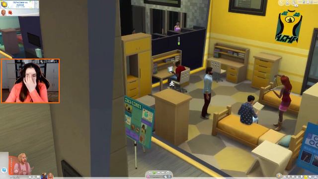 ПОЦЕЛУЙ ПРИ ТОШНОТЕ.. - THE SIMS 4 Университет смотреть онлайн