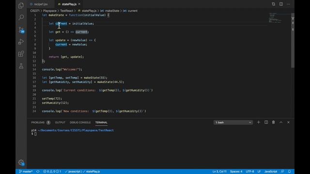 React 5: Using Closures to Save State смотреть онлайн