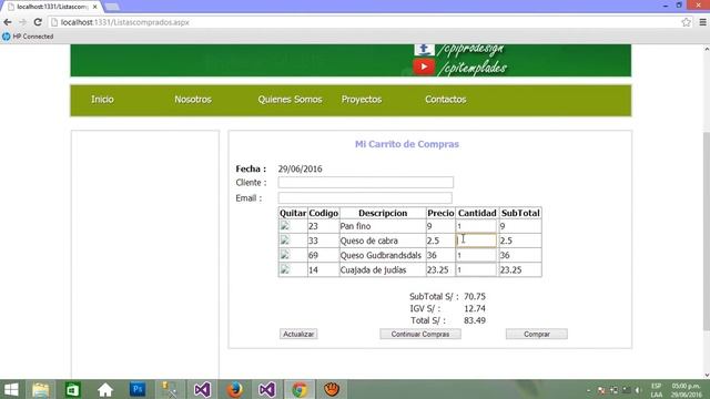 Asp .net (Carrito de compra )visual estudio 2015 & Sql server 2016 смотреть онлайн
