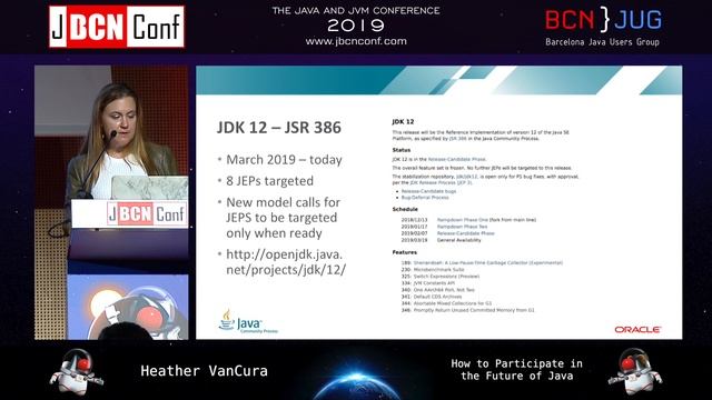 How to Participate in the Future of Java by Heather VanCura at JBCNConf'19 смотреть онлайн