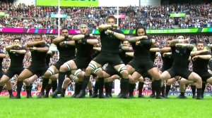 Первая новозеландская хака на Кубке Мира по регби 2015