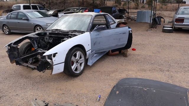 S13 Drift Build Part 6: Looking more like a car! смотреть онлайн