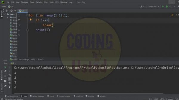 Python break statement | Break statement in python