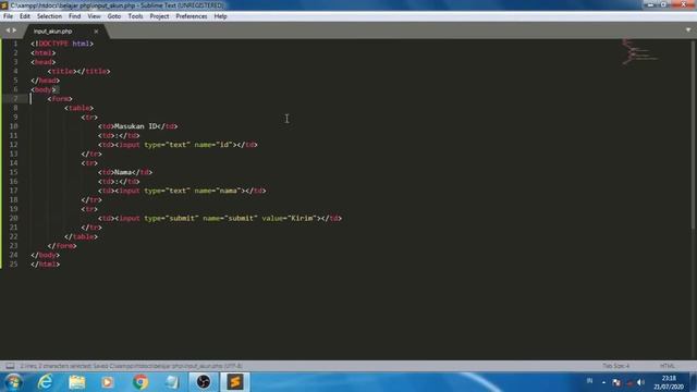 PHP CRUD PART 2: Input ID dan Nama ke Database смотреть онлайн