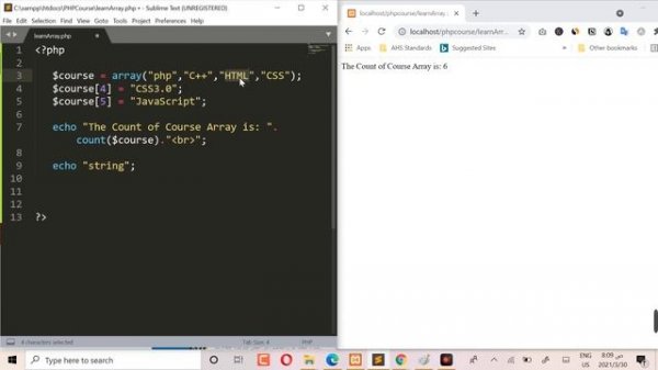 PHP Course in Arabic (2021) || Learn PHP Arrays || Indexed Array