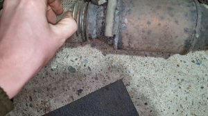 Как снять переднюю часть глушителя, гофры, катализатор вольво хс90 v8