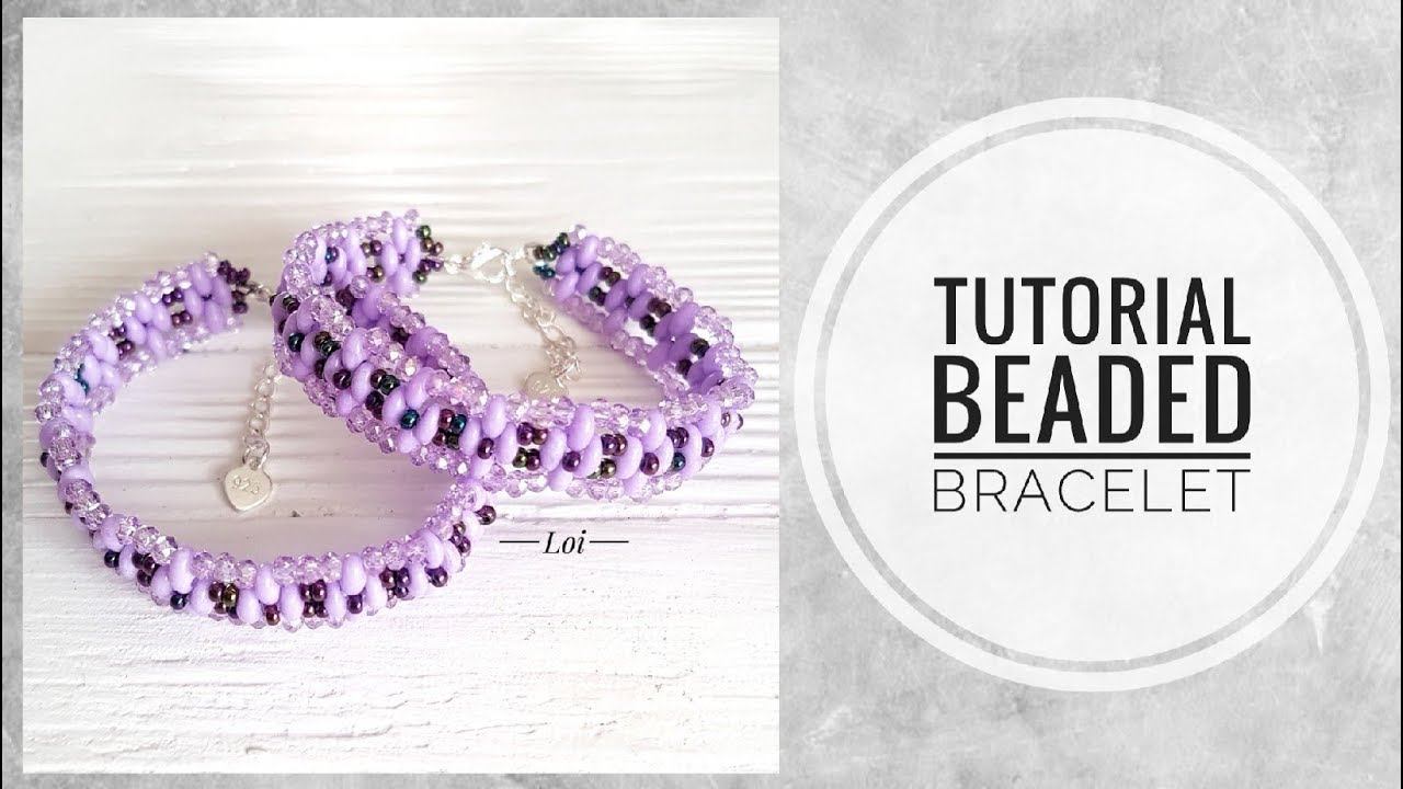 #МК - Браслет с использованием твина | #Tutorial - Beaded bracelet and twin смотреть онлайн
