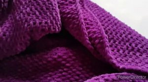 Детский плед из велюровой пряжи #вязаныепледы