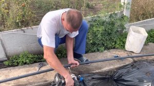 Правильный монтаж краников в 32 вторую трубу капельный полив сверло перьевое (9мм важно)