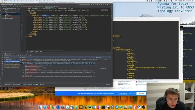 Writing EVE to GNS3 converter in Python [Part 1] Stream смотреть онлайн