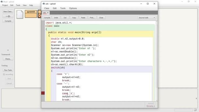 BlueJ Environment Java Programming Claas 9 ICSE Program for Calculating the Number's output смотреть онлайн