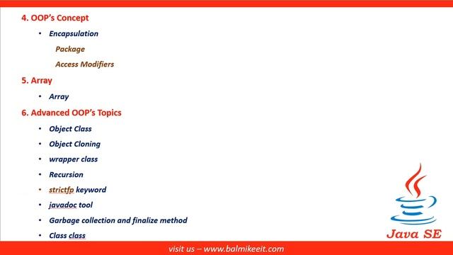 Java Syllabus for Online Courses (with Projects) | Core Java Syllabus | Java Online Live Classes смотреть онлайн