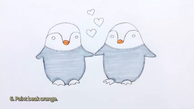 How To Draw A Penguin Lovers Picture - DIY Crafts Tutorial - Guidecentral смотреть онлайн