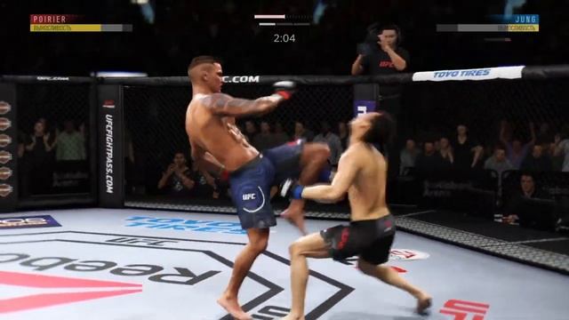 Dustin Poirier vs Chan Sung Jung CPU vs CPU UFC 3 смотреть онлайн