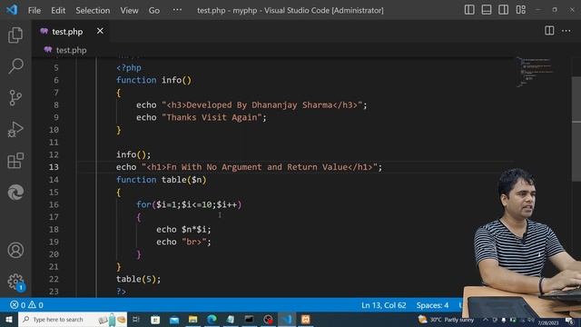 #7| User Defined Functions in PHP | PHP Tutorial in Hindi смотреть онлайн