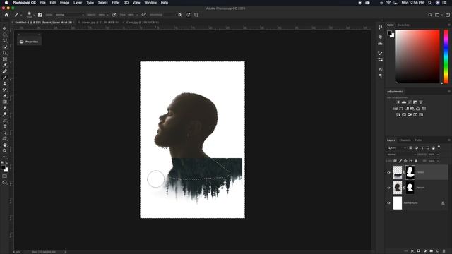 The Double Exposure Effect Made Easy - Photoshop Tutorial смотреть онлайн