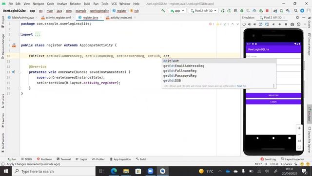 Java SQLite Register and Login Part 3 Creating the Register Form смотреть онлайн