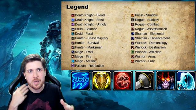 Tierlist de classes PVE e PVP para o Lich King Classic! Escolha a melhor pra você!