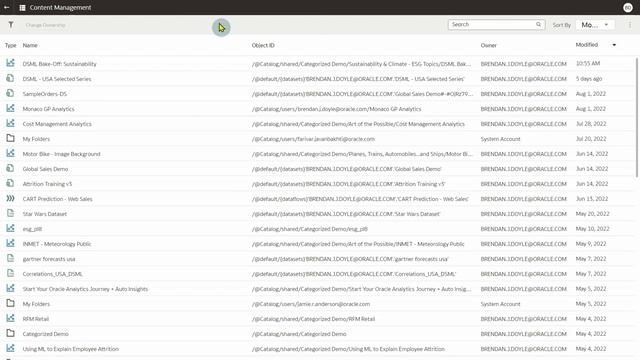 Reassign ownership to a workbook in Oracle Analytics Cloud смотреть онлайн