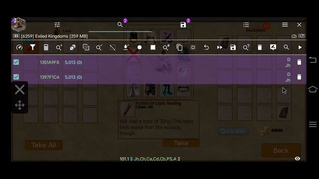Exiled Kingdoms 1.3.1182 | Game Guardian infinite Ancient Tolassian Tome for your partner! смотреть онлайн