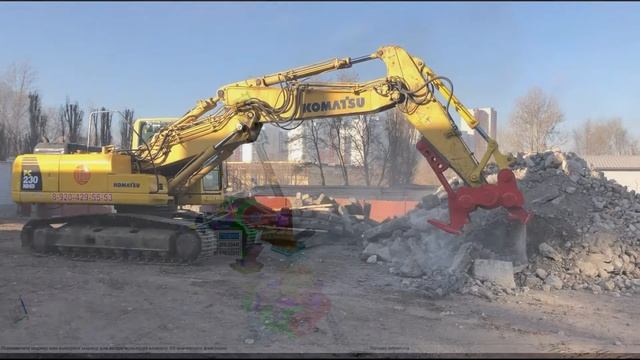 Проектирование навесного оборудования на технику (бетонолом-крашер)