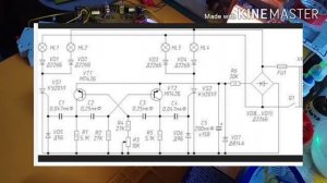 ?Схема Бегущих огней на двух тиристорах