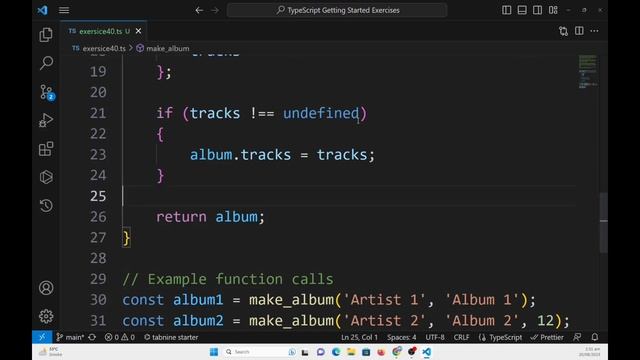 TypeScript basics exercise 40- Album: How to make an object with function in TypeScript? смотреть онлайн