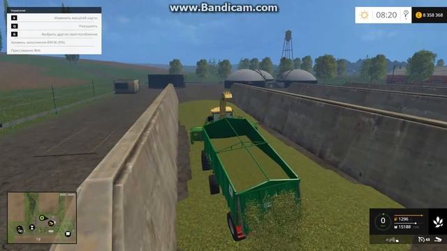 Как заготовить силос в Farming Simulator 15 (подробности в описании) смотреть онлайн