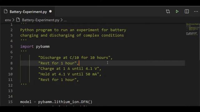 EV Battery experiment simulation with Python | Pybamm смотреть онлайн