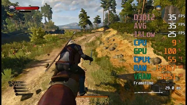 Intel UHD Graphics 770 -- Intel Core I5-13500 -- The Witcher 3 Wild Hunt FPS Test
