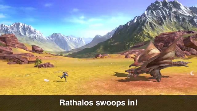 Super Smash Bros. Ultimate Monster Hunter Gameplay - Rathalos Boss Character Assist Trophy смотреть онлайн