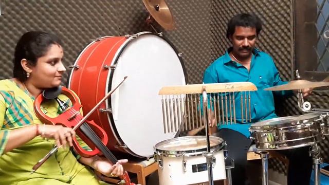 Kaasumela | Kadhala Kadhala | Violin BALAMBAL | Drums SRIDHAR смотреть онлайн