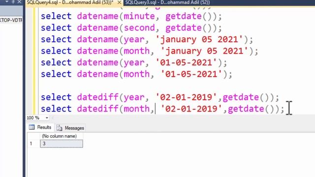 Date & Time Functions In SQL - SQL Date & Time Functions - SQL Tutorial - SQL ( Hindi / Urdu ) смотреть онлайн