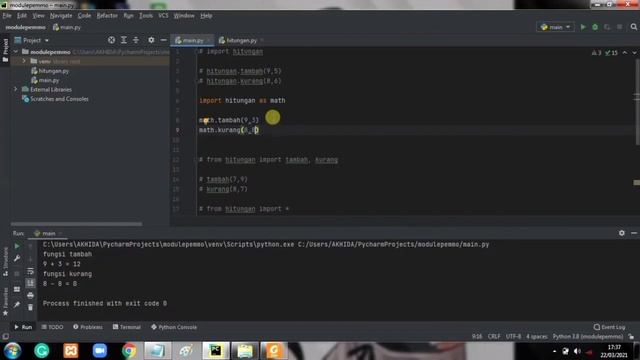 Tutorial cara import modul pada bahasa pemrograman python смотреть онлайн