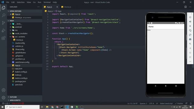 Cara Disable Header React Navigation - Tutorial React Native 2021 (48/54) смотреть онлайн